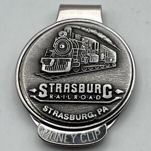 Strasburg Railroad Silver Money‎ Clip Pennsylvania